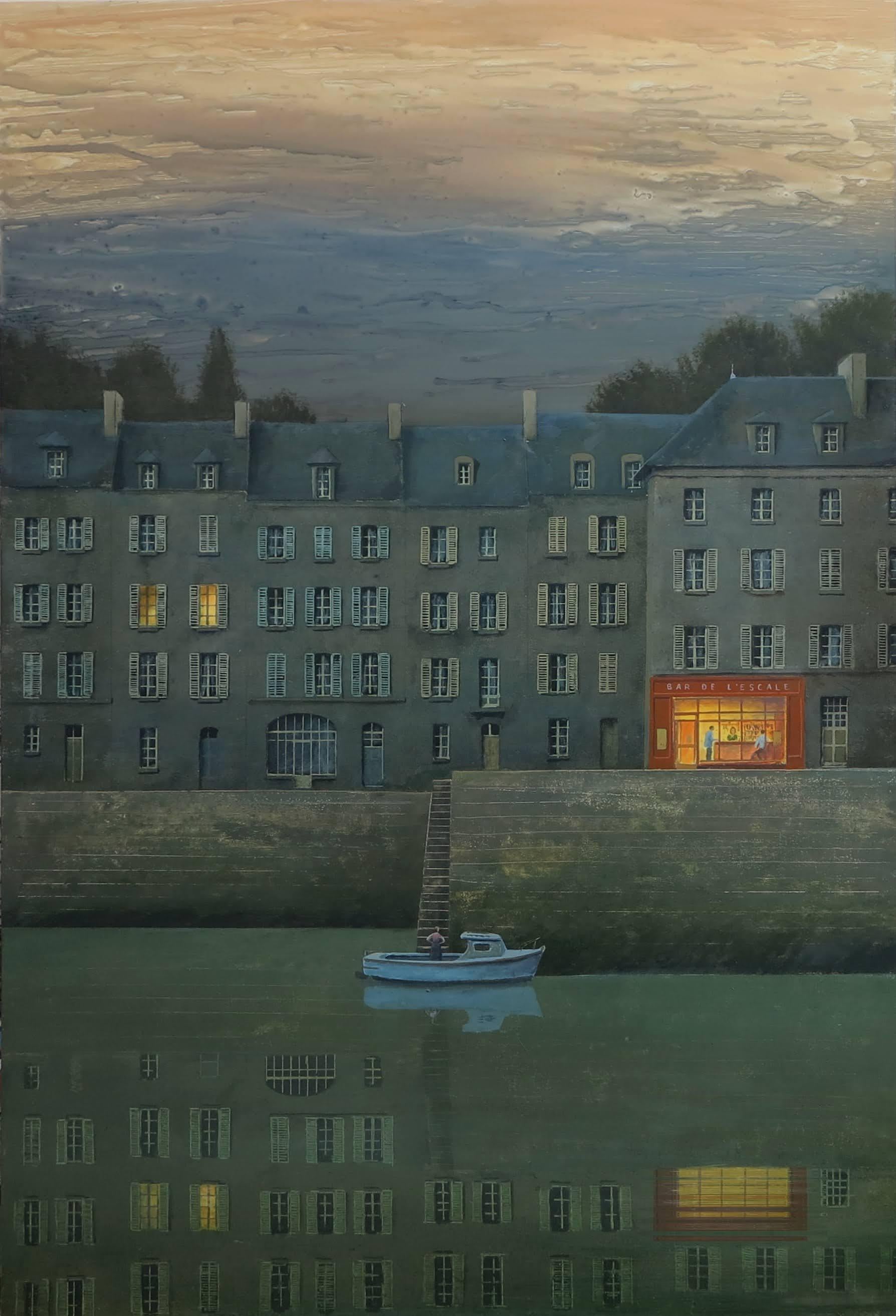 Le dernier verre - Painting by Philippe Charles Jacquet