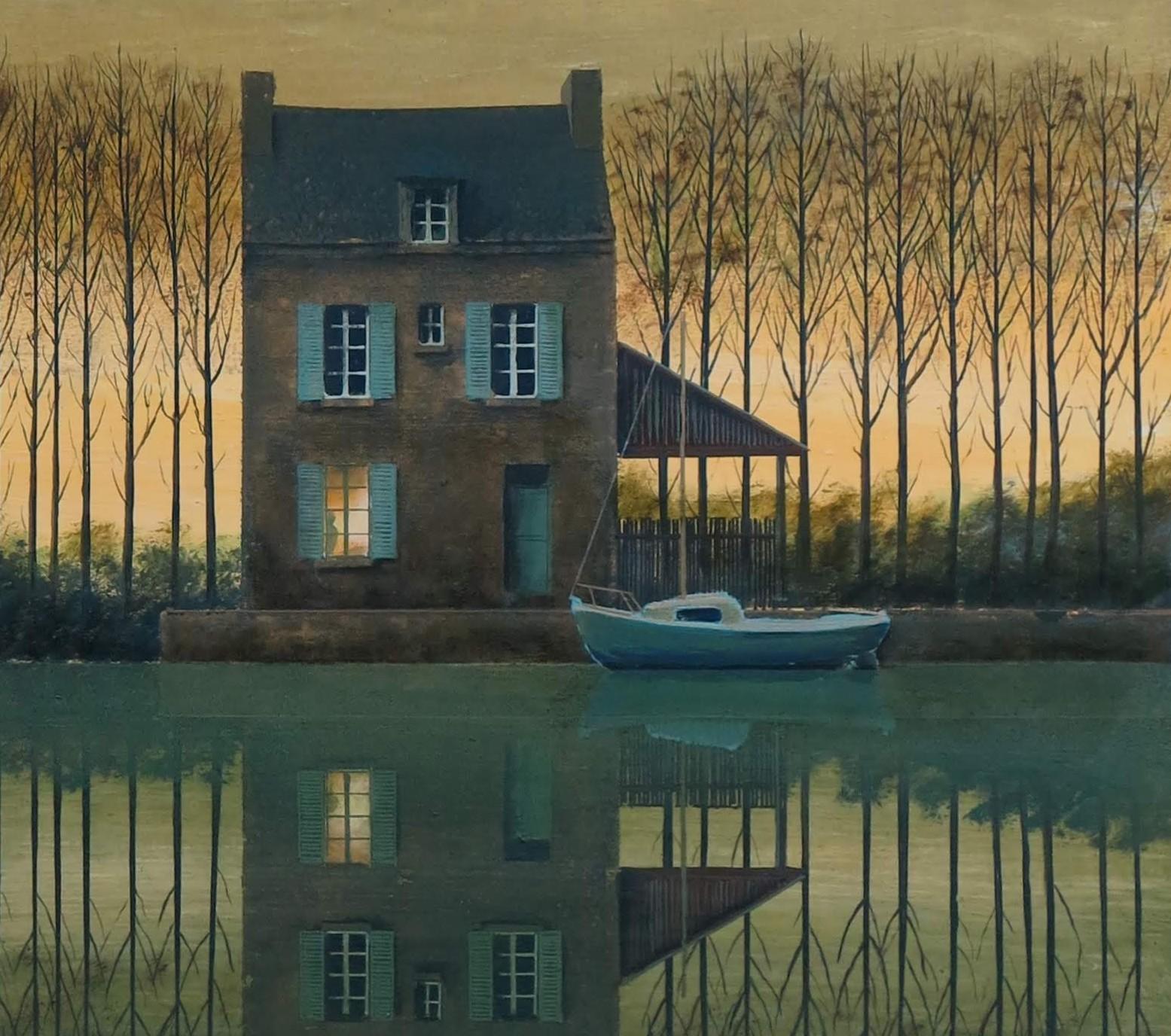 Une vie tranquille - Painting by Philippe Charles Jacquet