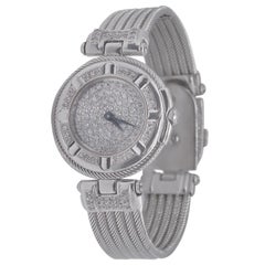 Philippe Charriol 18 Karat White Gold and Diamond Watch