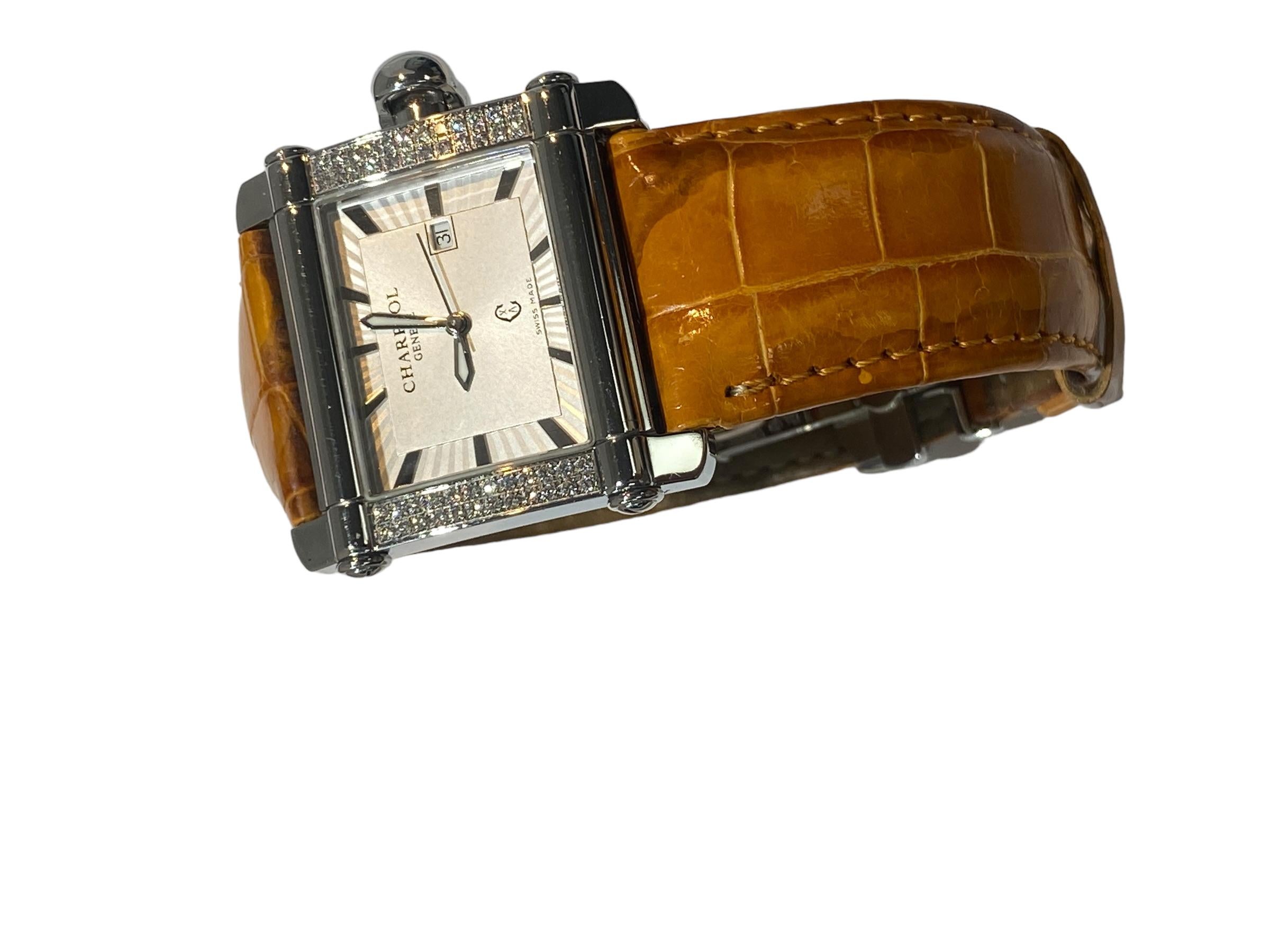 Philippe Charriol, Diamant-Uhr .50 Karat Schweizer Uhr Schweizer Uhrwerk CCHL für Damen oder Herren