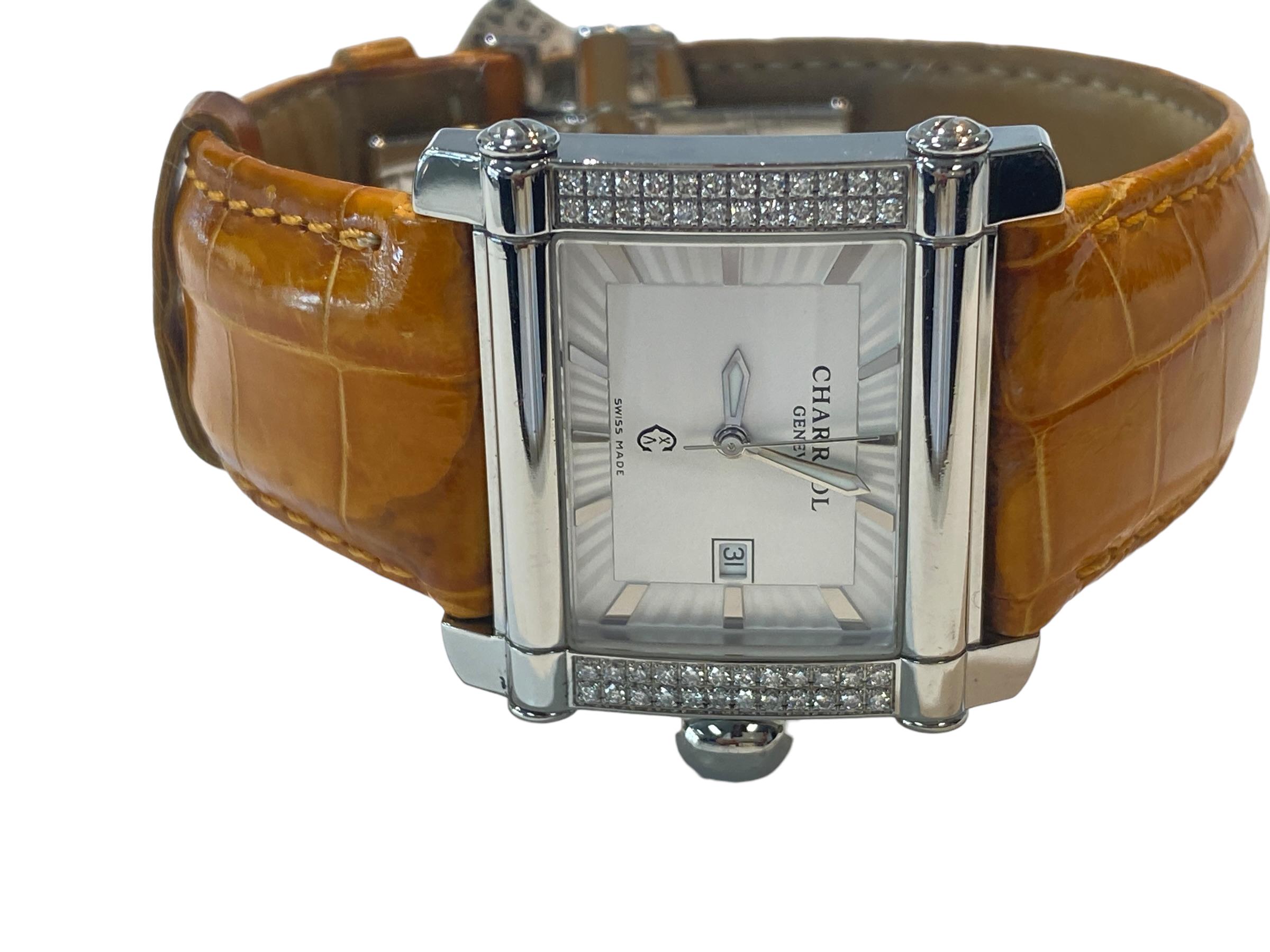 Philippe Charriol, Diamant-Uhr .50 Karat Schweizer Uhr Schweizer Uhrwerk CCHL 1