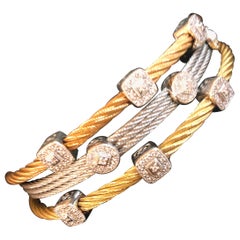  Philippe Charriol Cable Diamond Set of Bracelets