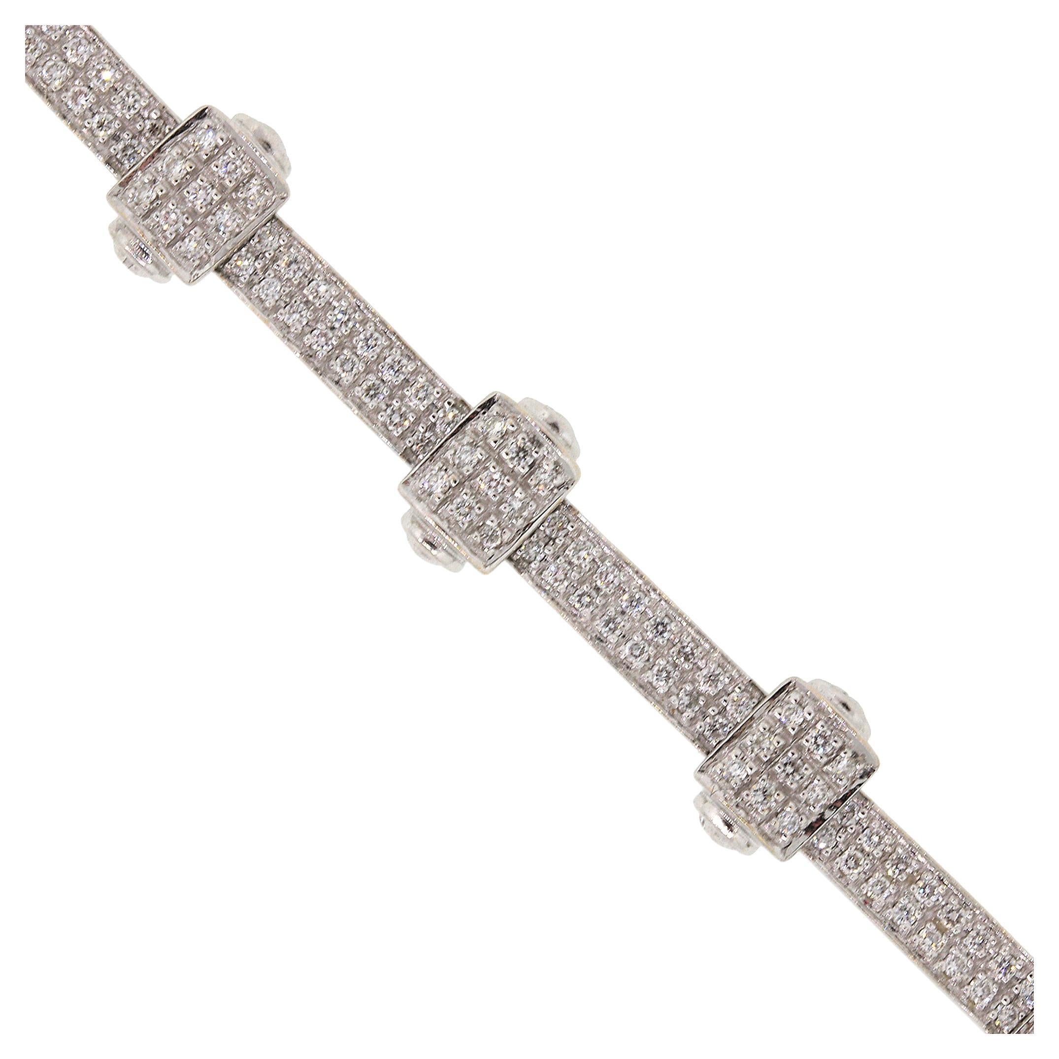 Philippe Charriol Keltisches Noir Diamantarmband im Angebot