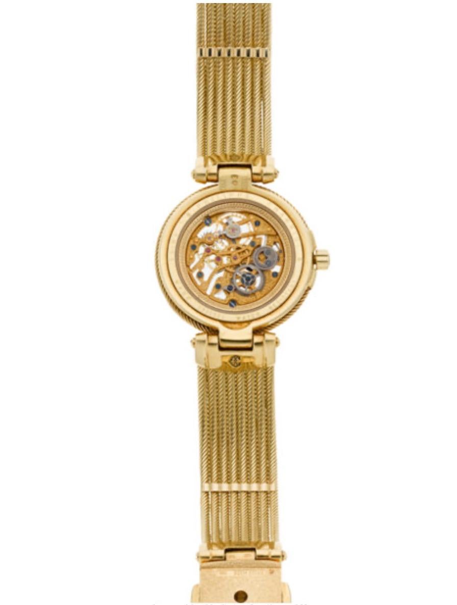 Montre-bracelet squelette celtique en or et diamants fins Philippe Charriol, circa 2000 Neuf - En vente à new york, NY