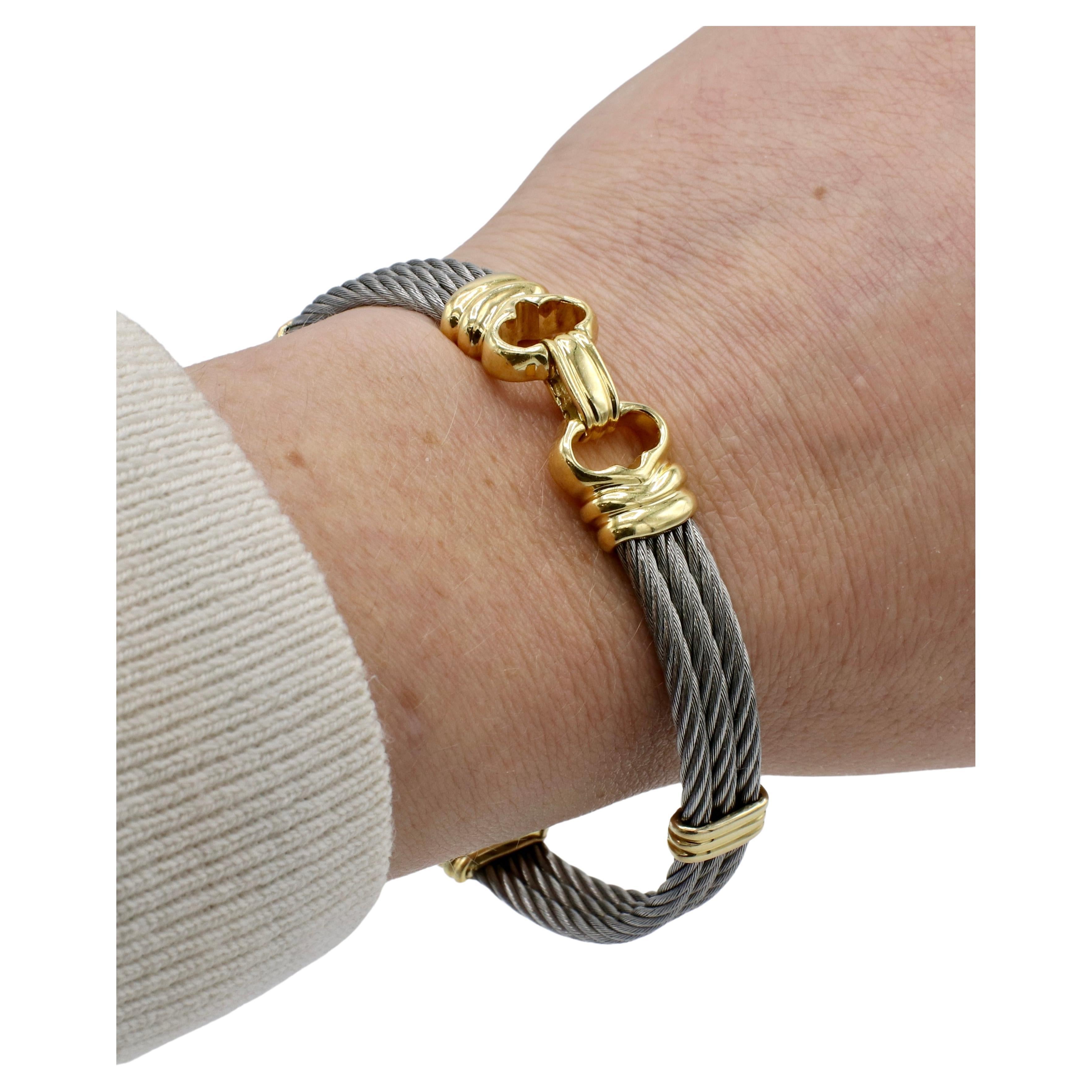 Women's Philippe Charriol Steel & 18 Karat Yellow Gold Bracelet