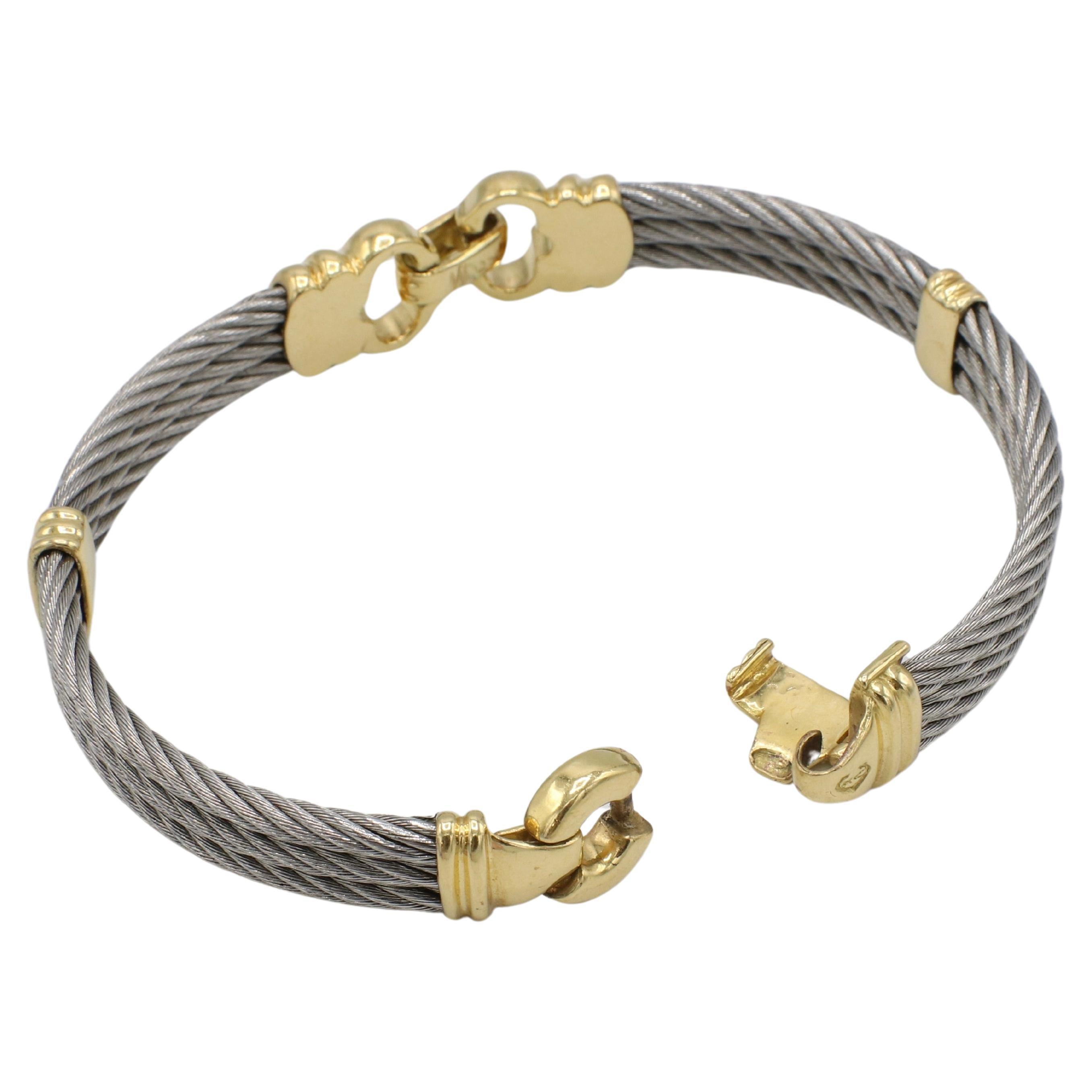 Philippe Charriol Steel & 18 Karat Yellow Gold Bracelet 1