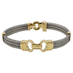 Philippe Charriol Steel & 18 Karat Yellow Gold Bracelet 