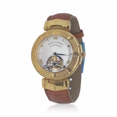 Philippe Charriol Tourbillon 18 Karat Yellow Gold Bezel Watch Limited Edition #4