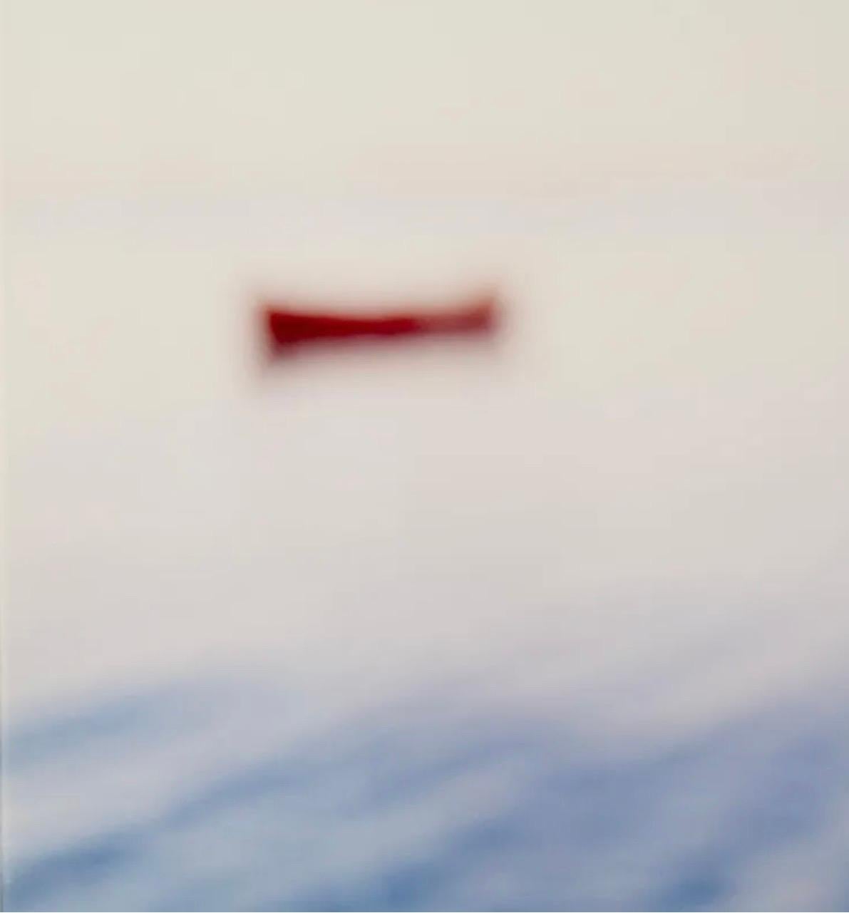 Large Chromogenic Mounted C Print Photograph Greece, Ocean Scene with Boat Photo For Sale 3