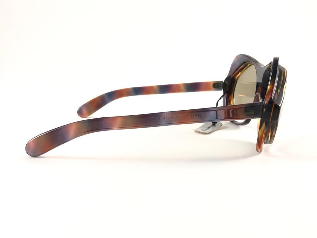 Philippe Chevallier Vintage Avant Garde Translucent Sunglasses, 1960s  For Sale 2