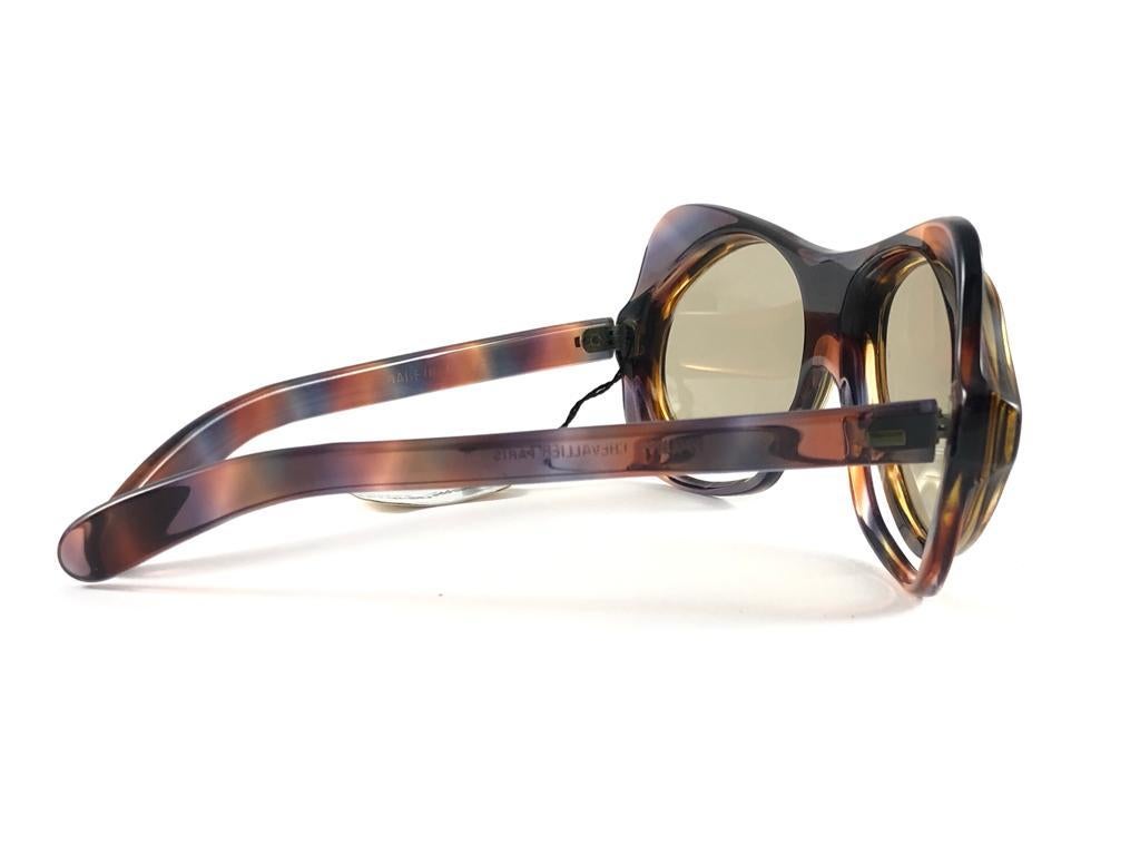 Philippe Chevallier Vintage Avant Garde Transluzente Sonnenbrille, 1960er Jahre im Angebot 7