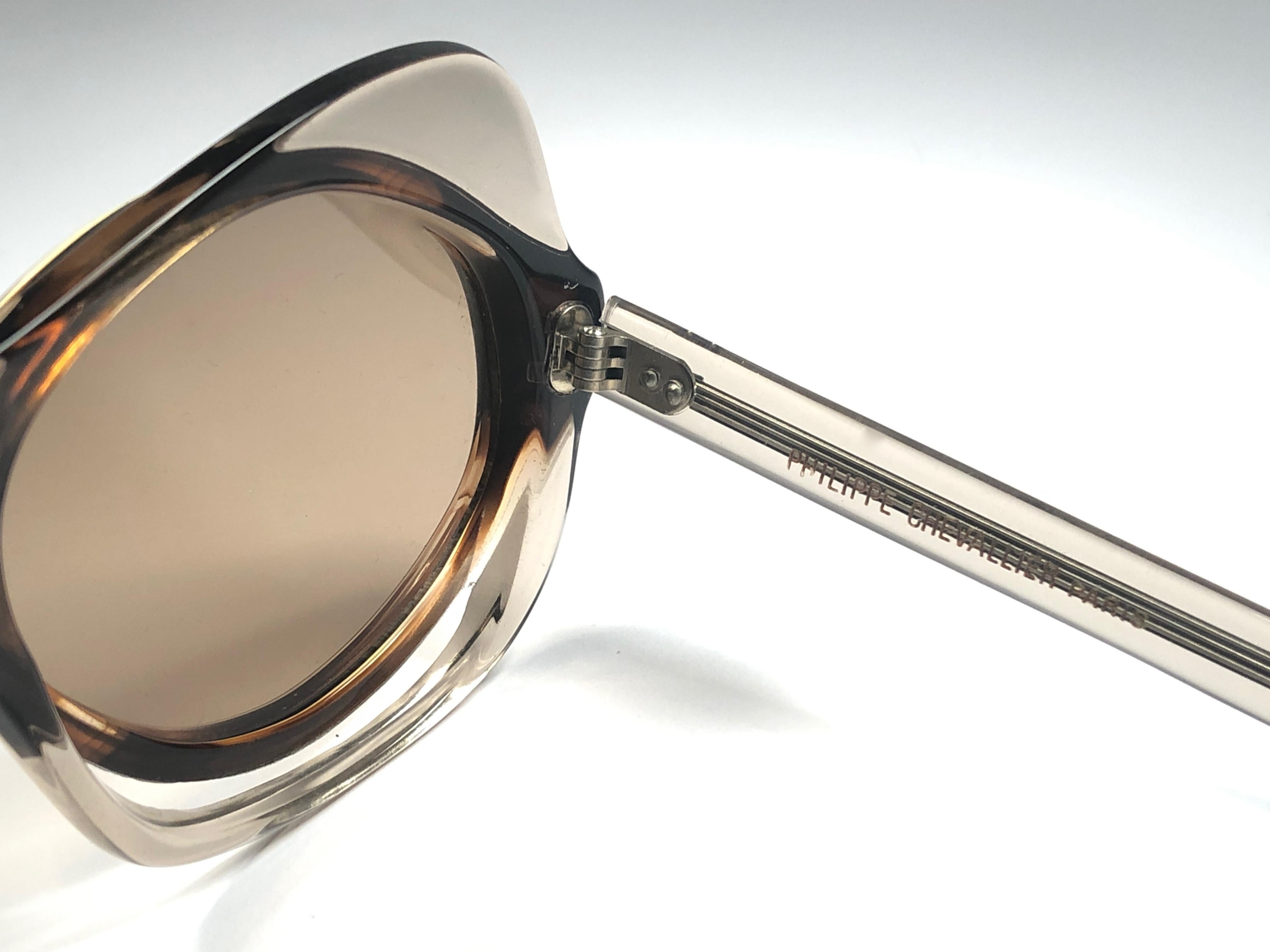 Men's Philippe Chevallier Vintage Avant Garde Translucent Sunglasses, 1960s
