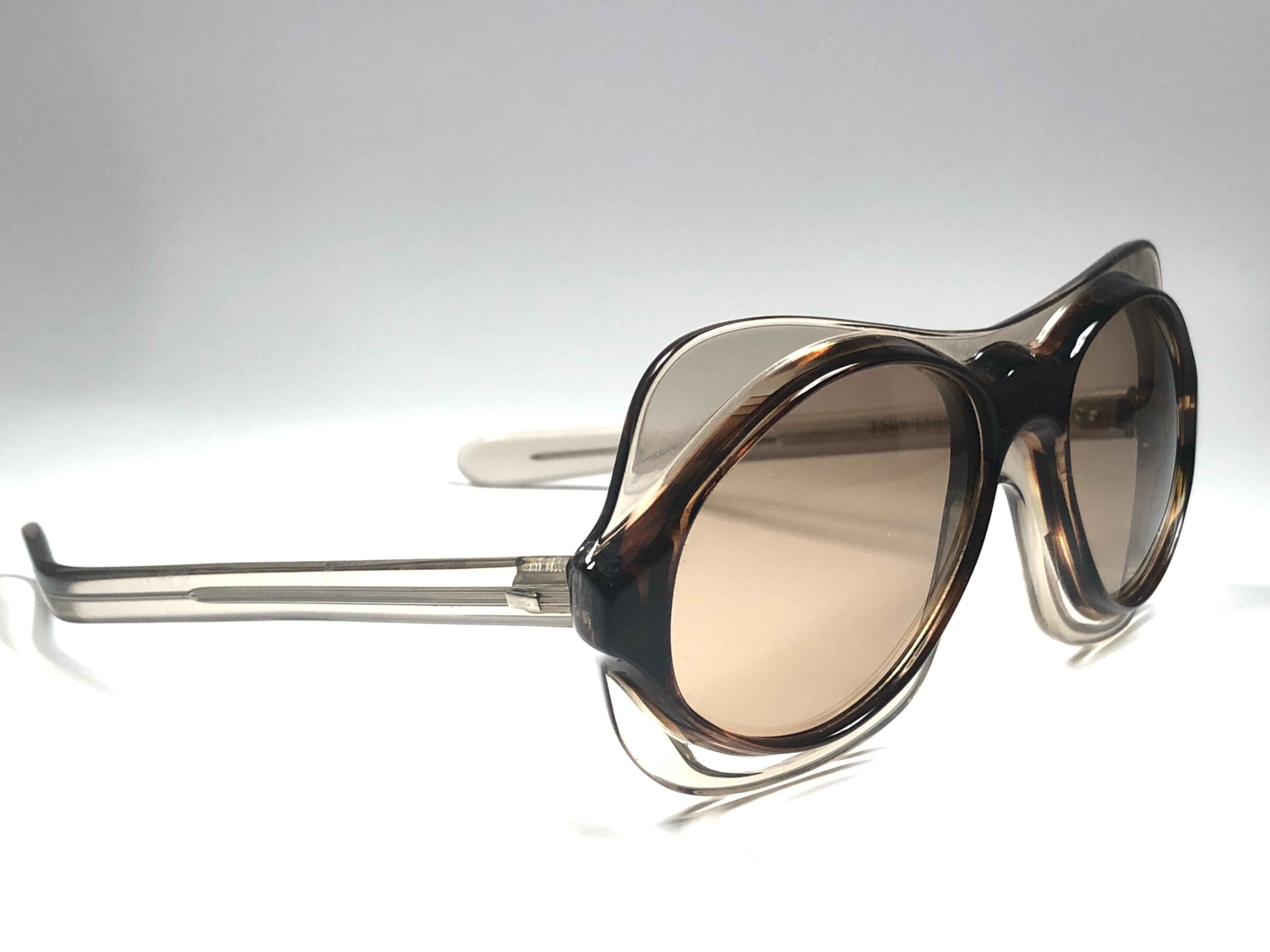 Philippe Chevallier Vintage Avant Garde Translucent Sunglasses, 1960s 1