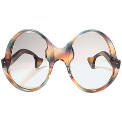 Philippe Chevallier Vintage Multi Color Oversized Sunglasses, 1960s