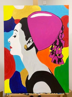 AUDREY (PINK), Painting, Acrylic on Canvas