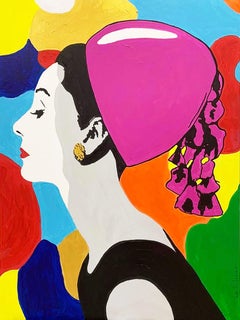 AUDREY (PINK), Painting, Acrylic on Canvas