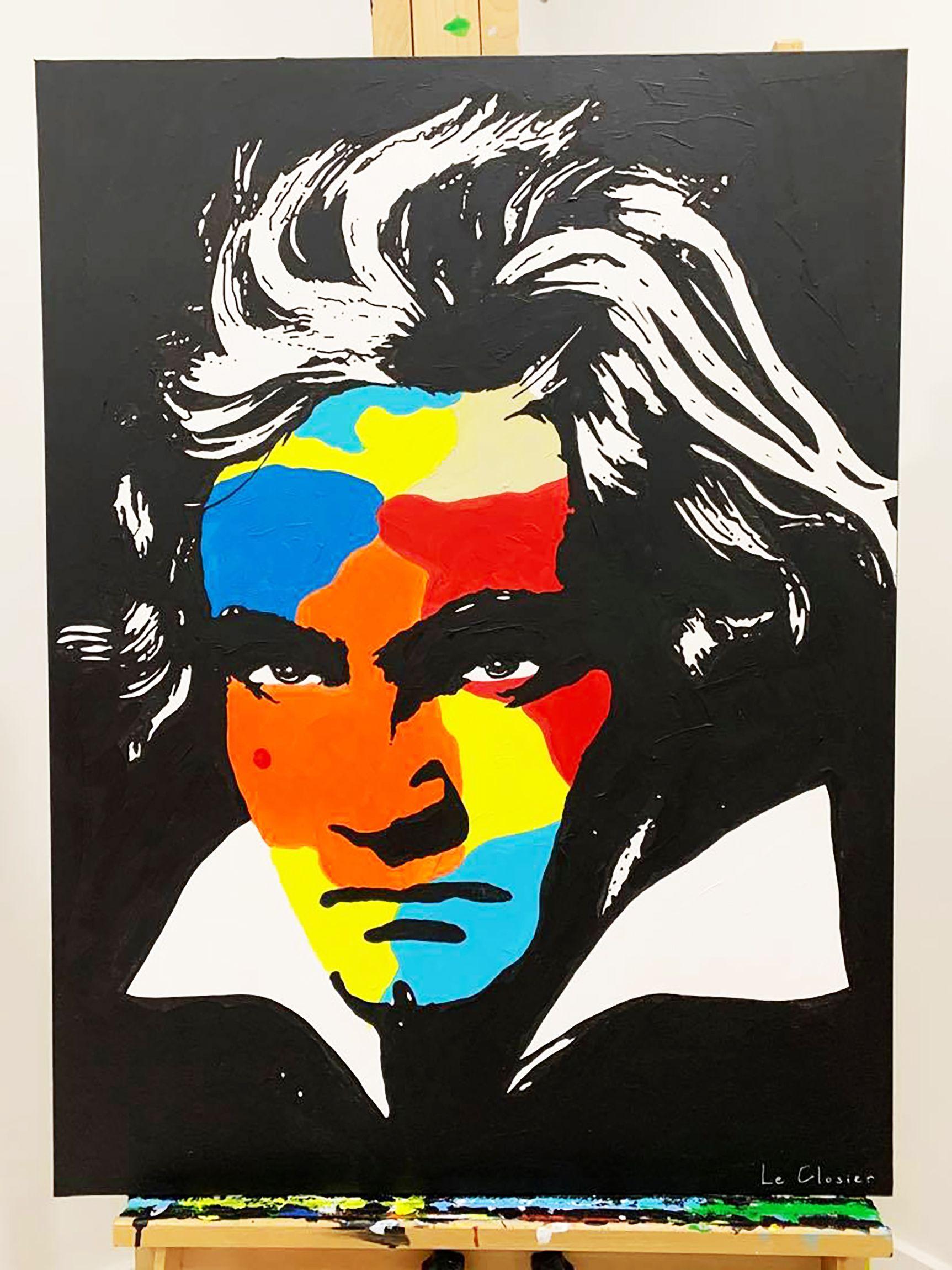 BEETHOVEN, Painting, Acrylic on Canvas For Sale 1