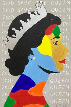 DIOS SALVE A LA REINA, Pintura, Acrílico sobre lienzo