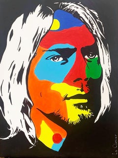 Kurt Cobain, peinture, acrylique sur toile
