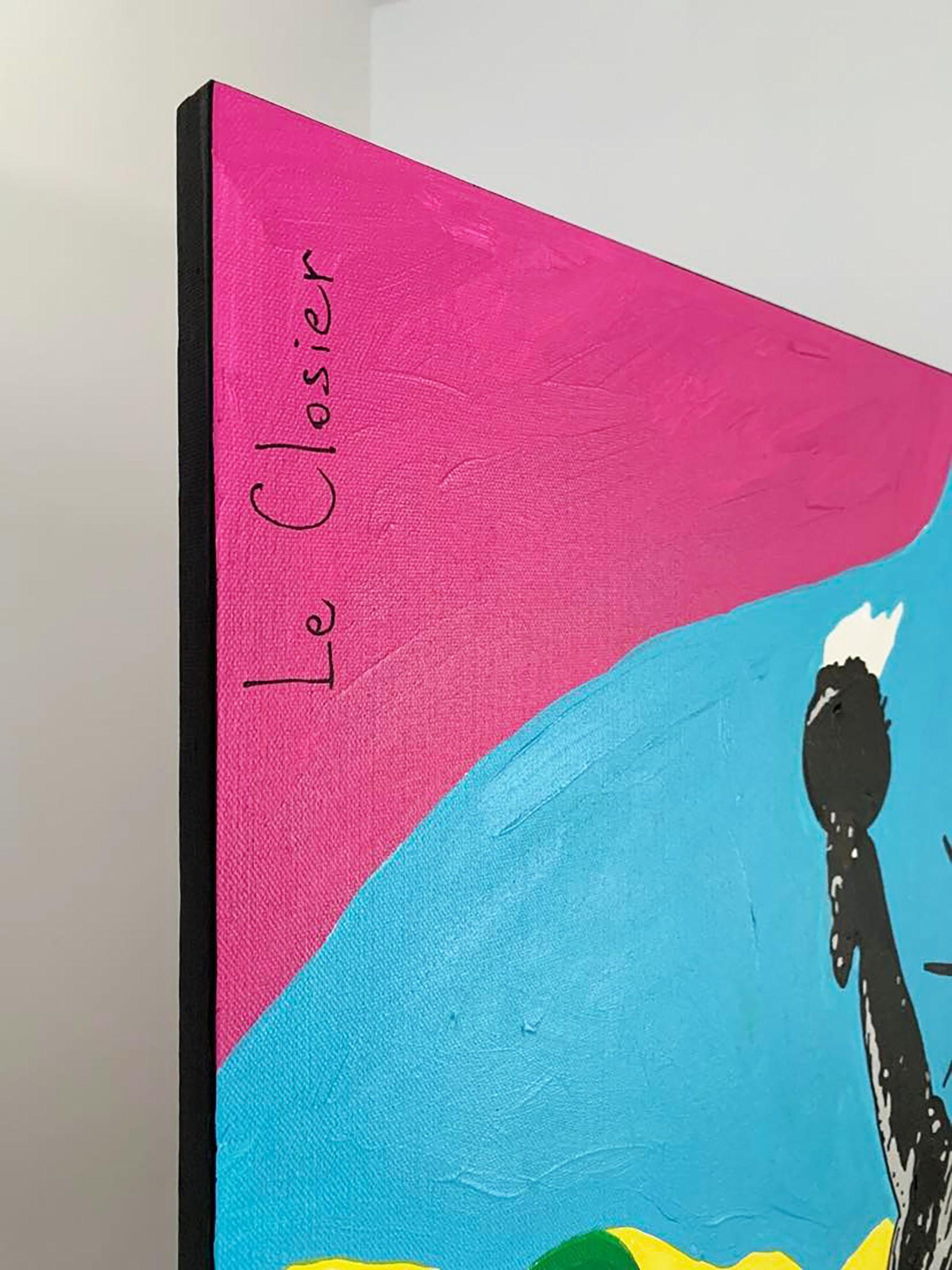 LIBERTY (GREY), Gemälde, Acryl auf Leinwand im Angebot 1