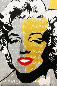 MARILYN (GOLD), Painting, Acrylic on Canvas