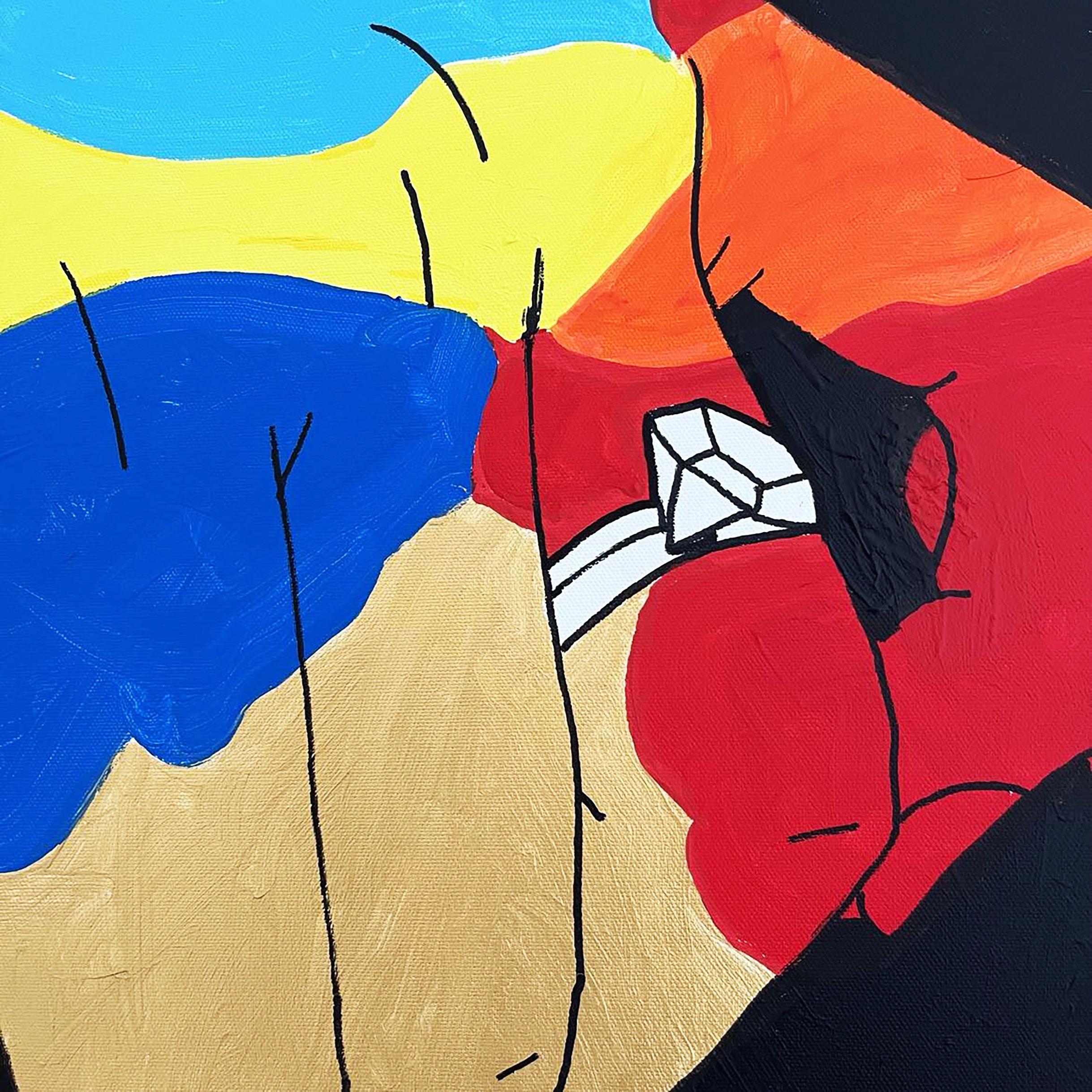 MOM, Painting, Acrylic on Canvas For Sale 2