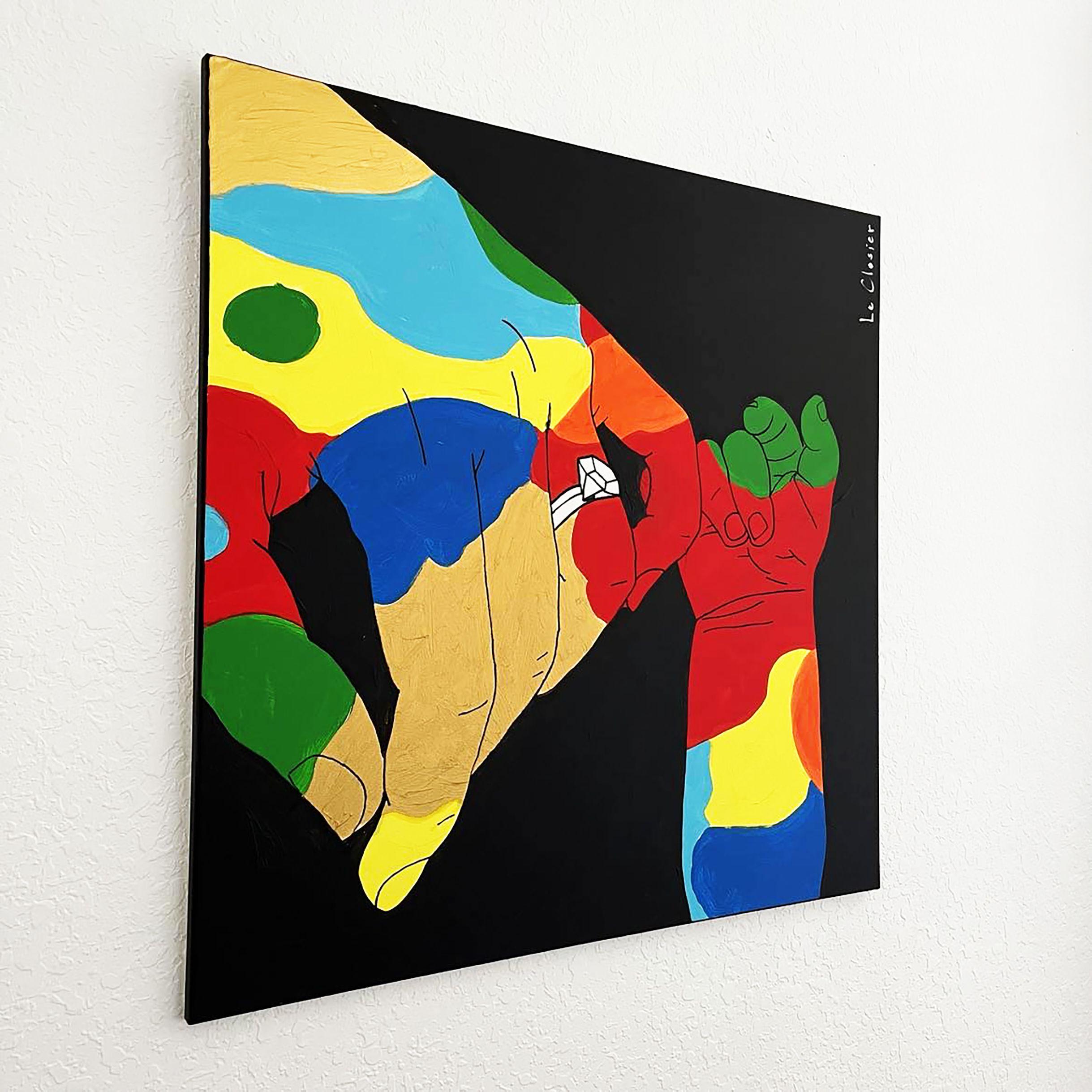 MOM, Painting, Acrylic on Canvas For Sale 3