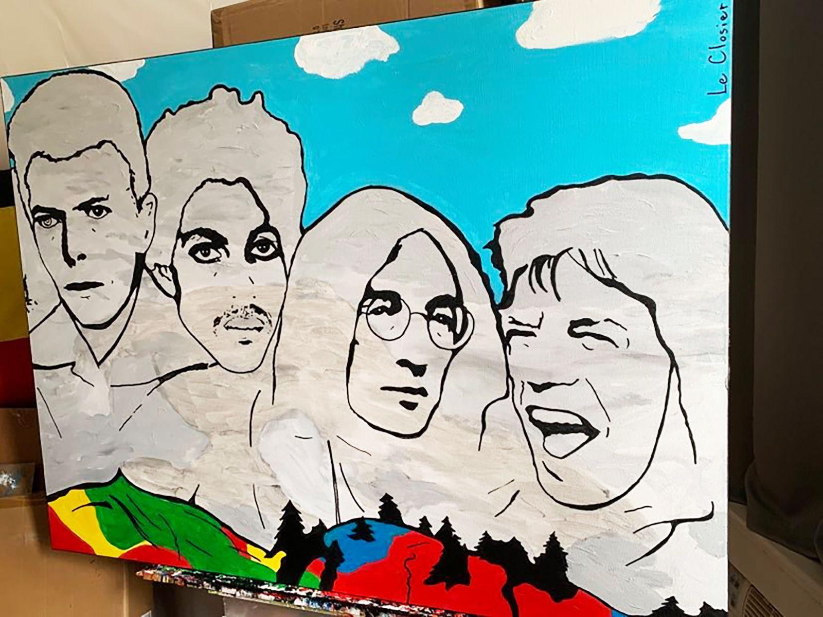 MOUNT ROCKMORE, Gemälde, Acryl auf Leinwand im Angebot 1