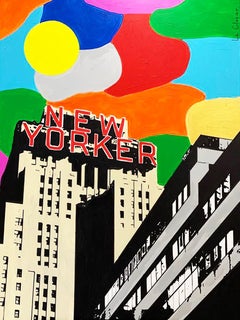 NEW YORKER, Painting, Acrylic on Canvas