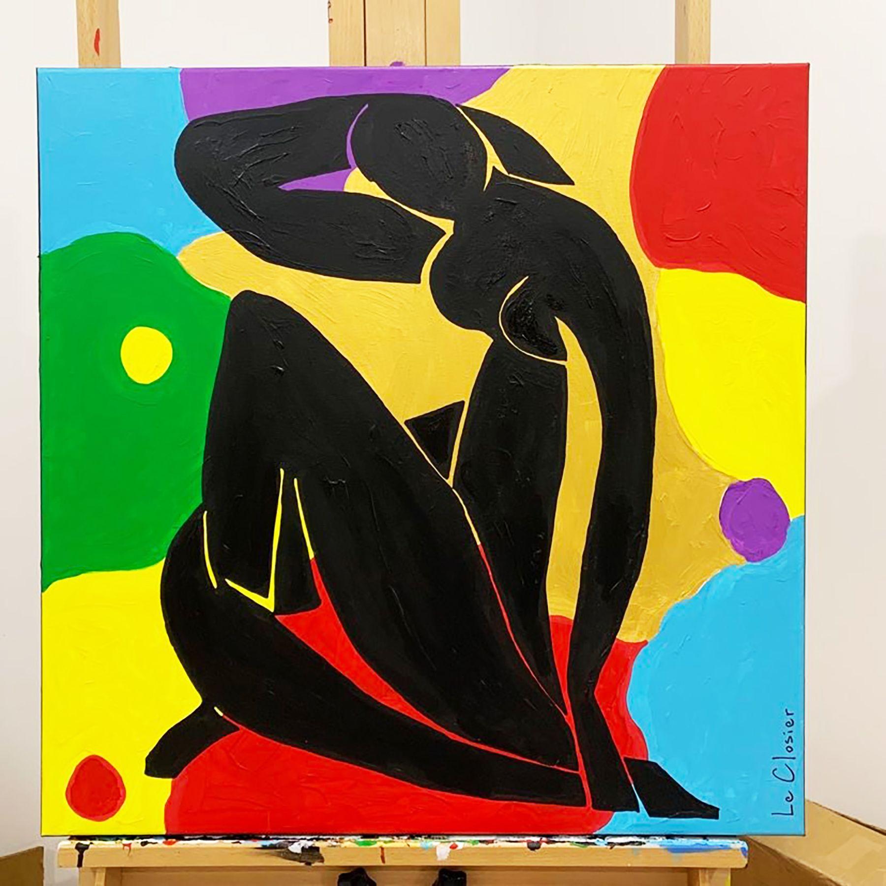 NUDE II, Pittura, Acrilico su tela - Painting Pop Art di Philippe Colpaert (Le Closier)