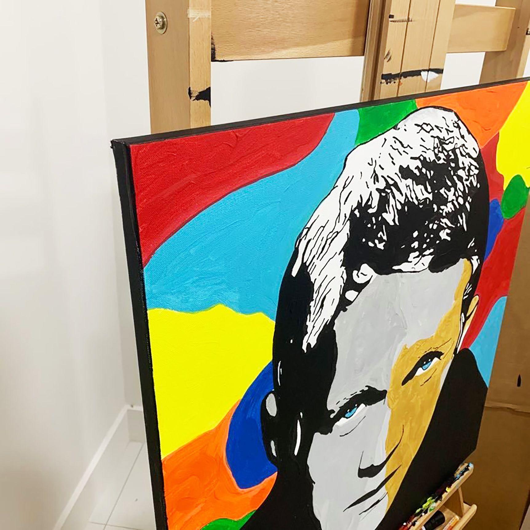 STEVE MCQUEEN, Painting, Acrylic on Canvas For Sale 1