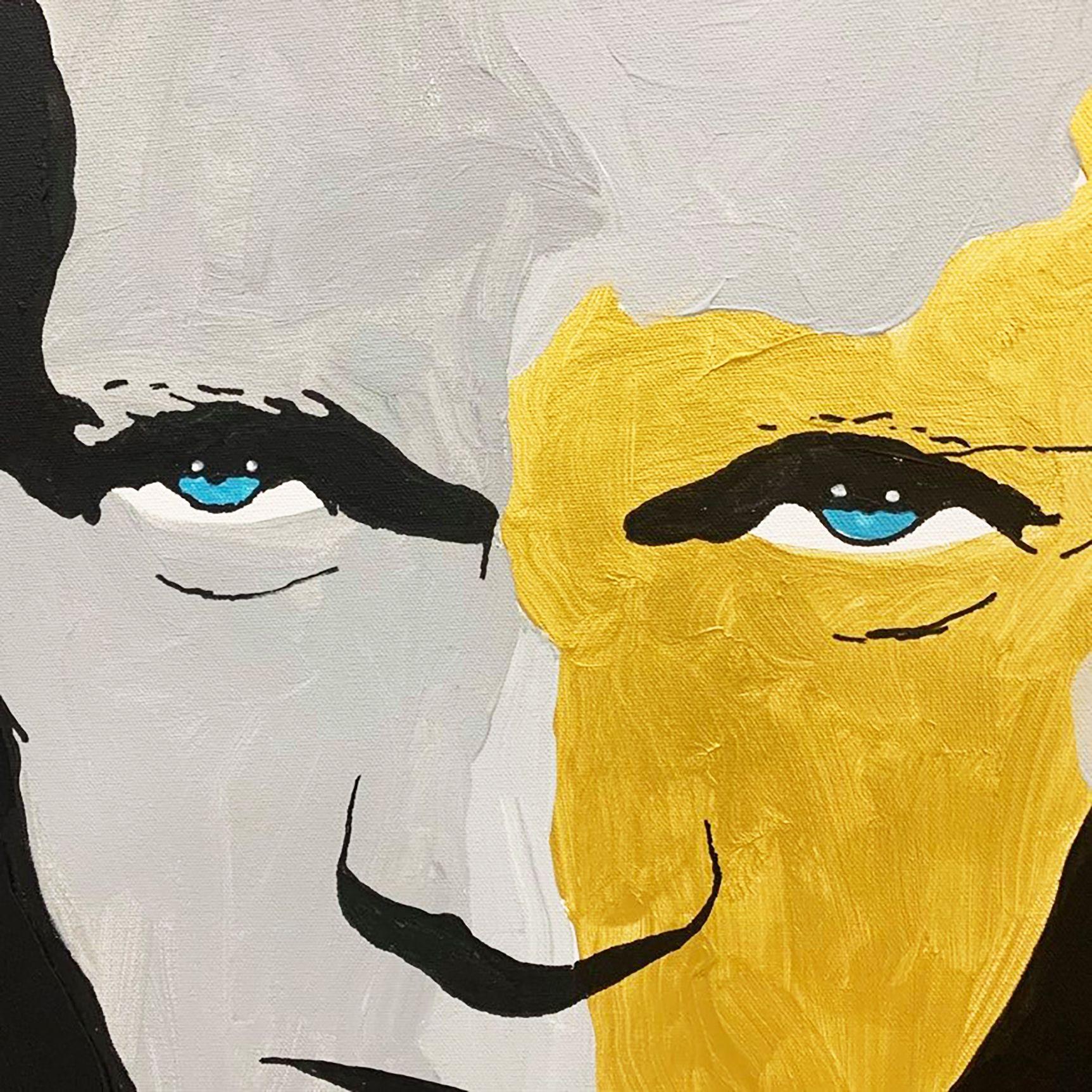 STEVE MCQUEEN, Painting, Acrylic on Canvas For Sale 1