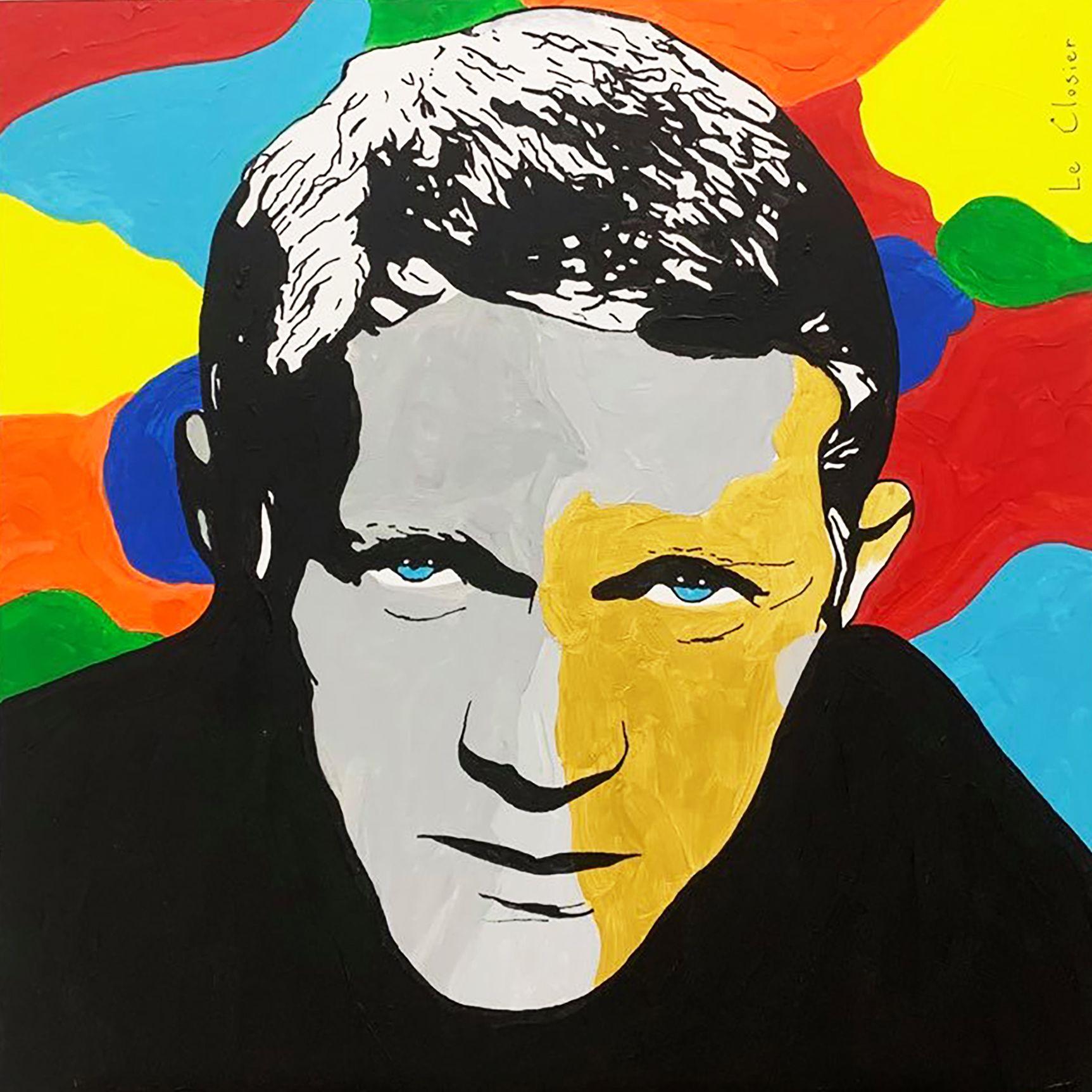 STEVE MCQUEEN, Gemälde, Acryl auf Leinwand – Painting von Philippe Colpaert (Le Closier)