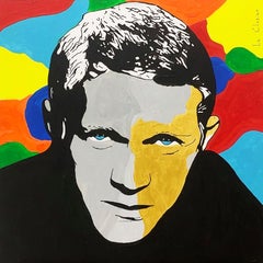 STEVE MCQUEEN, peinture, acrylique sur toile