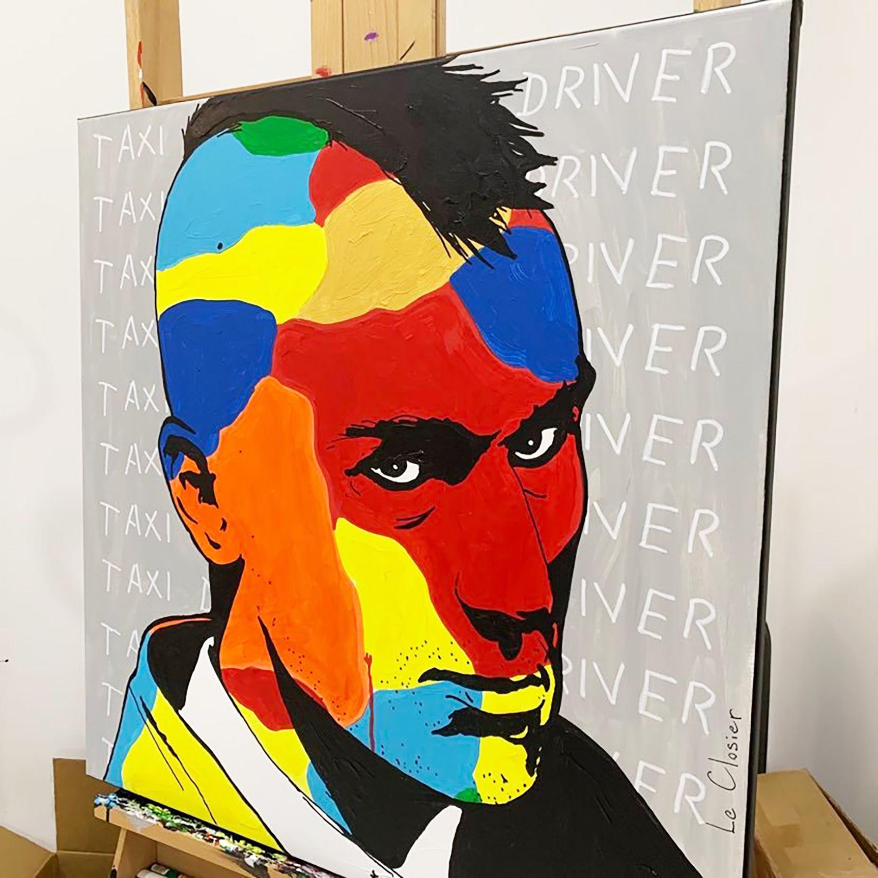 TAXI DRIVER, Gemälde, Acryl auf Leinwand im Angebot 2