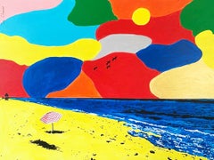 THE BEACH, Painting, Acrylic on Canvas