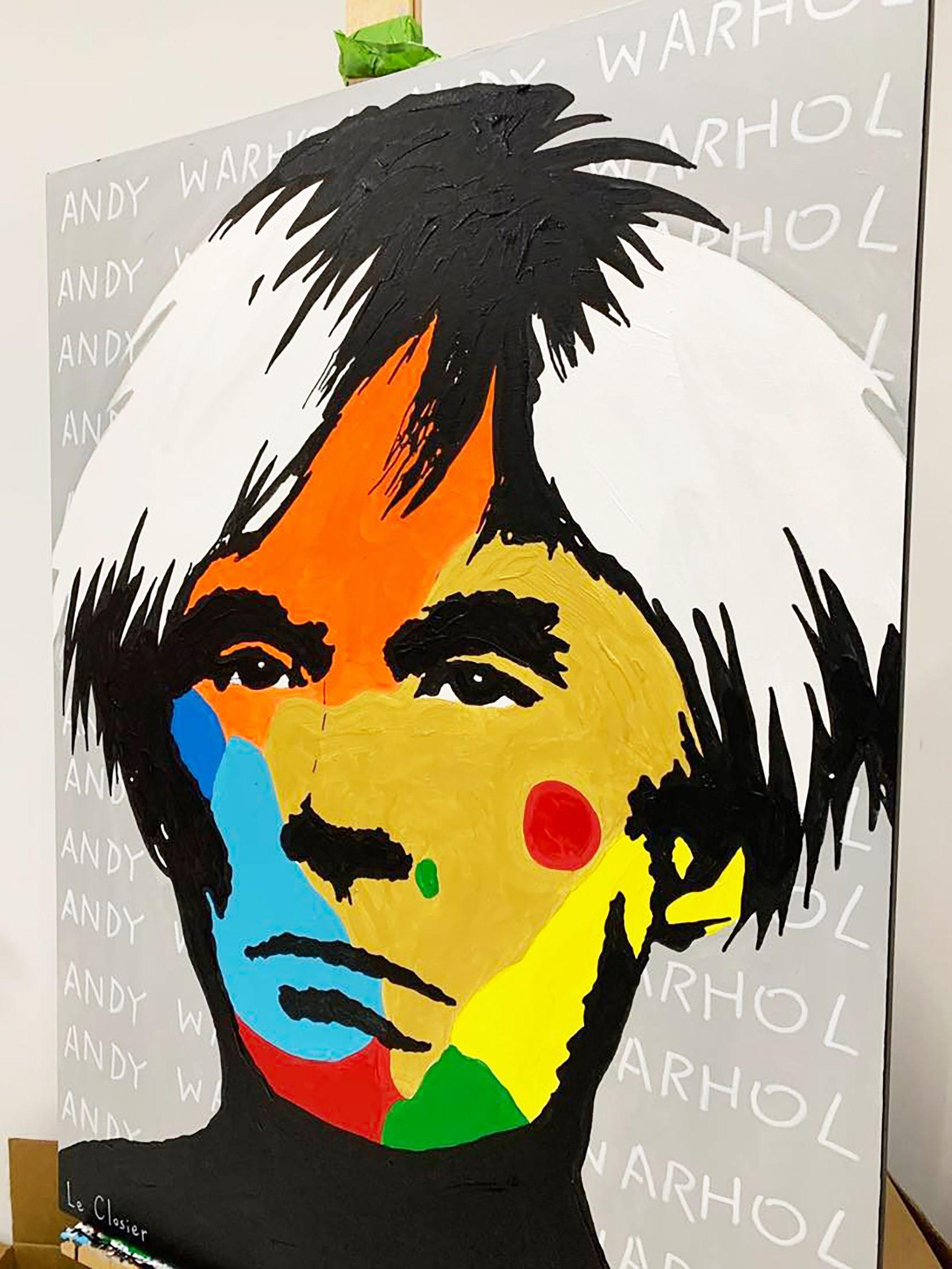 WARHOL, Gemälde, Acryl auf Leinwand im Angebot 2