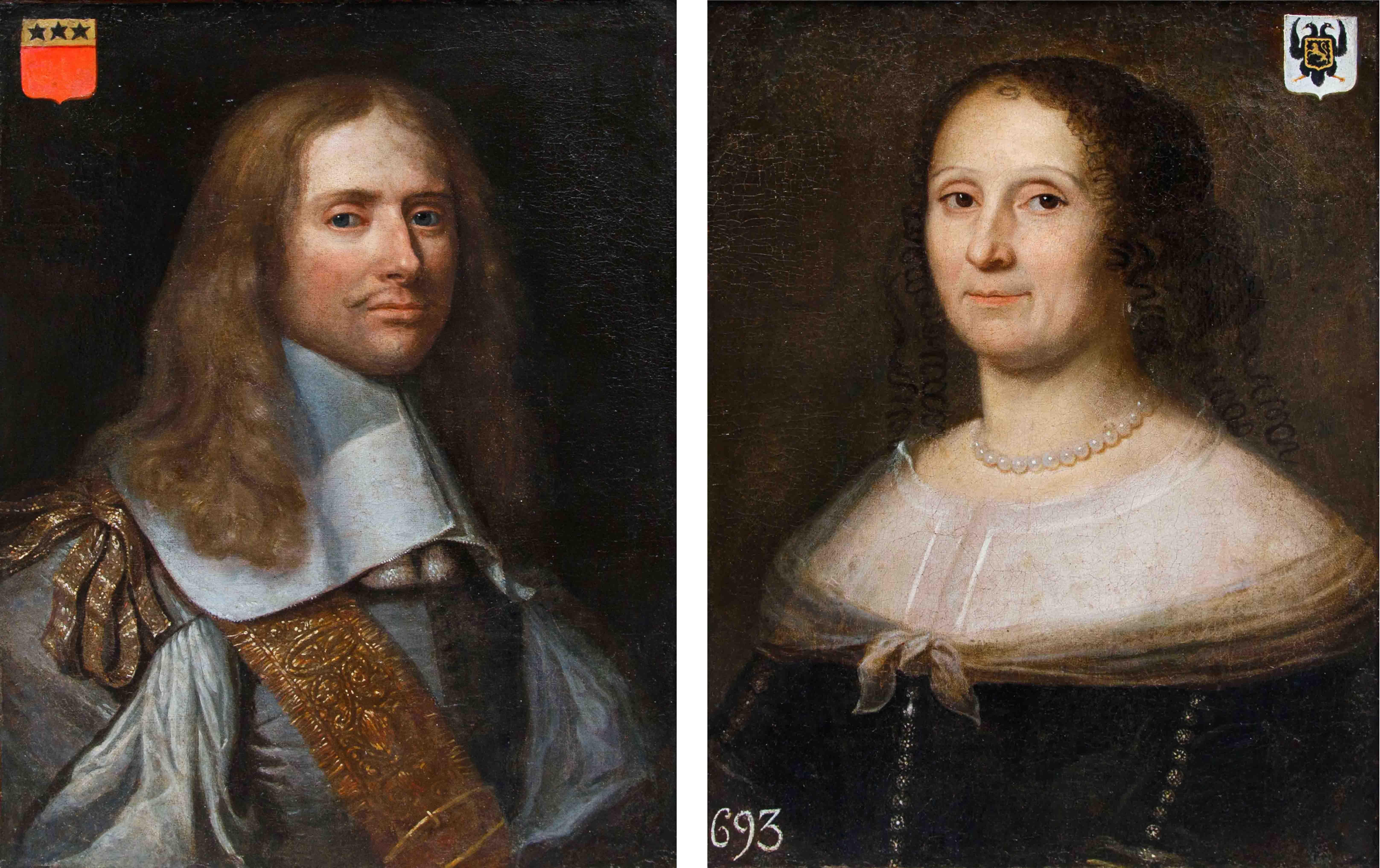 Paar Porträts nach Philippe de Champaigne im Angebot 2