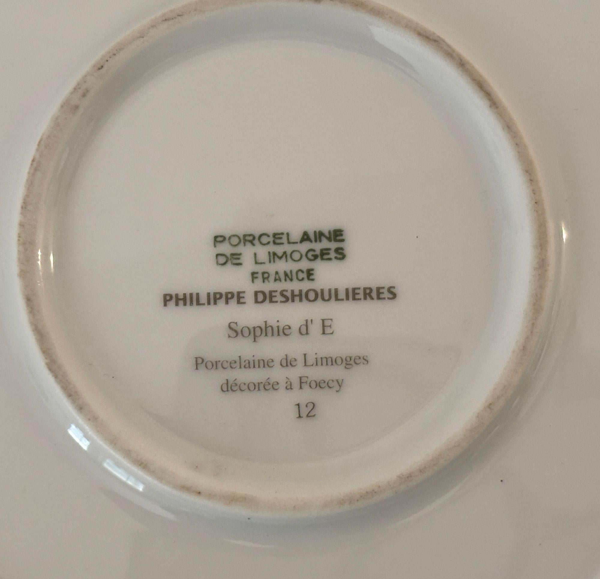 Philippe Deshoulieres for Sophie d’E Limoges Signed Porcelain Horse Trinket Box For Sale 4