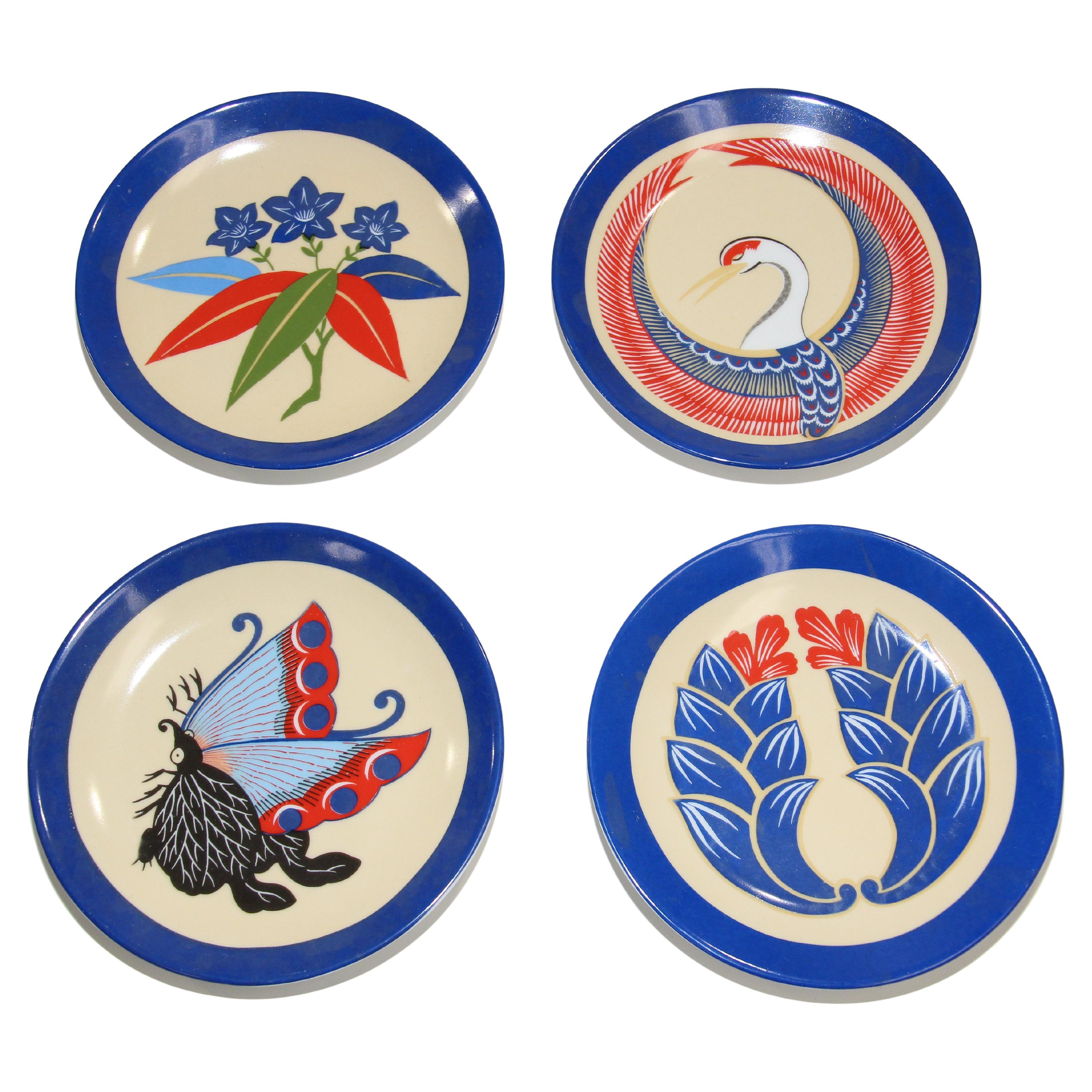 Philippe Deshoulieres Lourioux Limoges Plates Boston MFA Japanese No  Theatre For Sale at 1stDibs