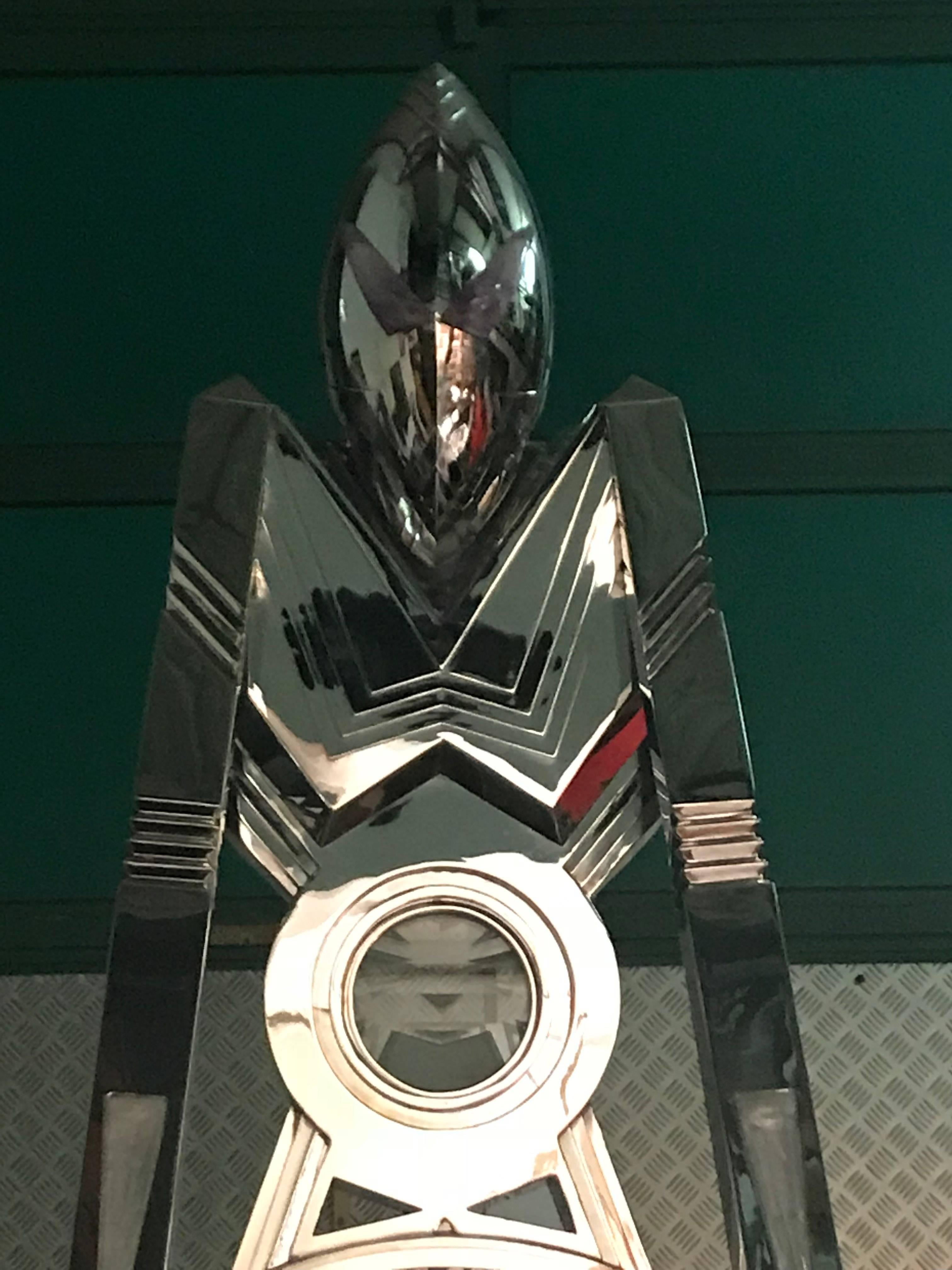 Stainless Steel Philippe Druillet, TOTEM Seat, circa 2015 For Sale