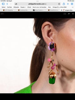 Philippe Ferrandis Boucles d'oreilles à clips longs Alderaan