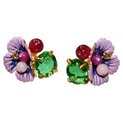 Philippe Ferrandis Alderaan Mini Clip Earrings
