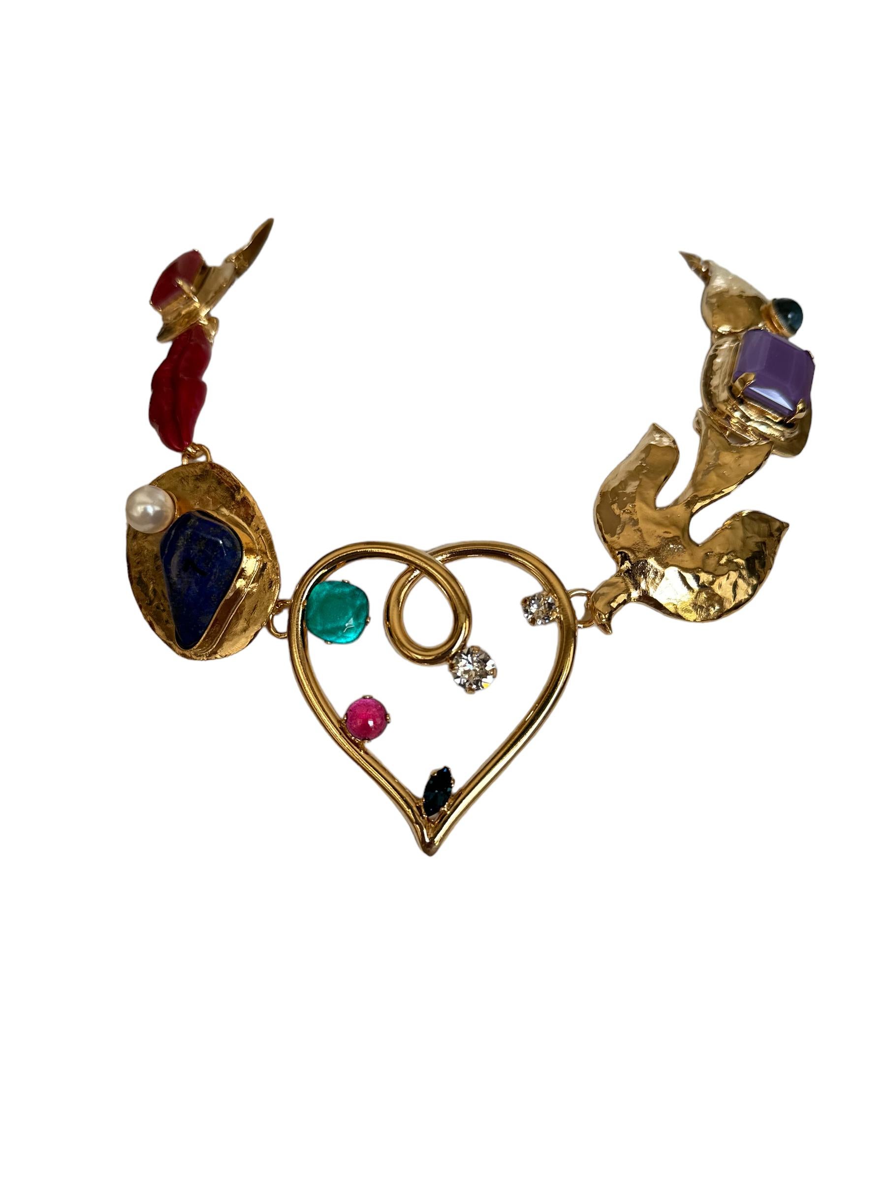 Artist Philippe Ferrandis Dali Chocker Necklace For Sale