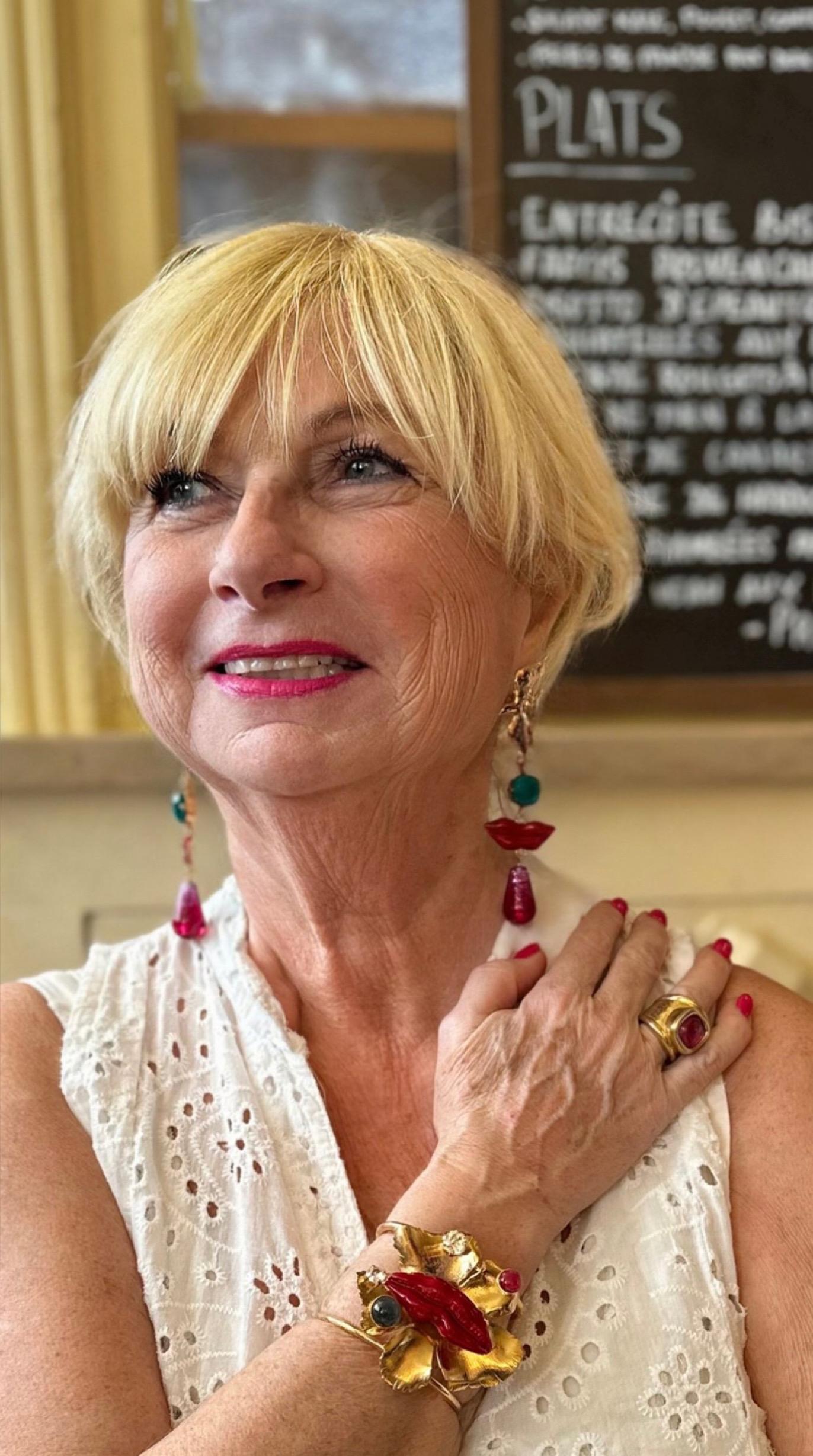 Philippe Ferrandis Dali Drop Earrings For Sale 3