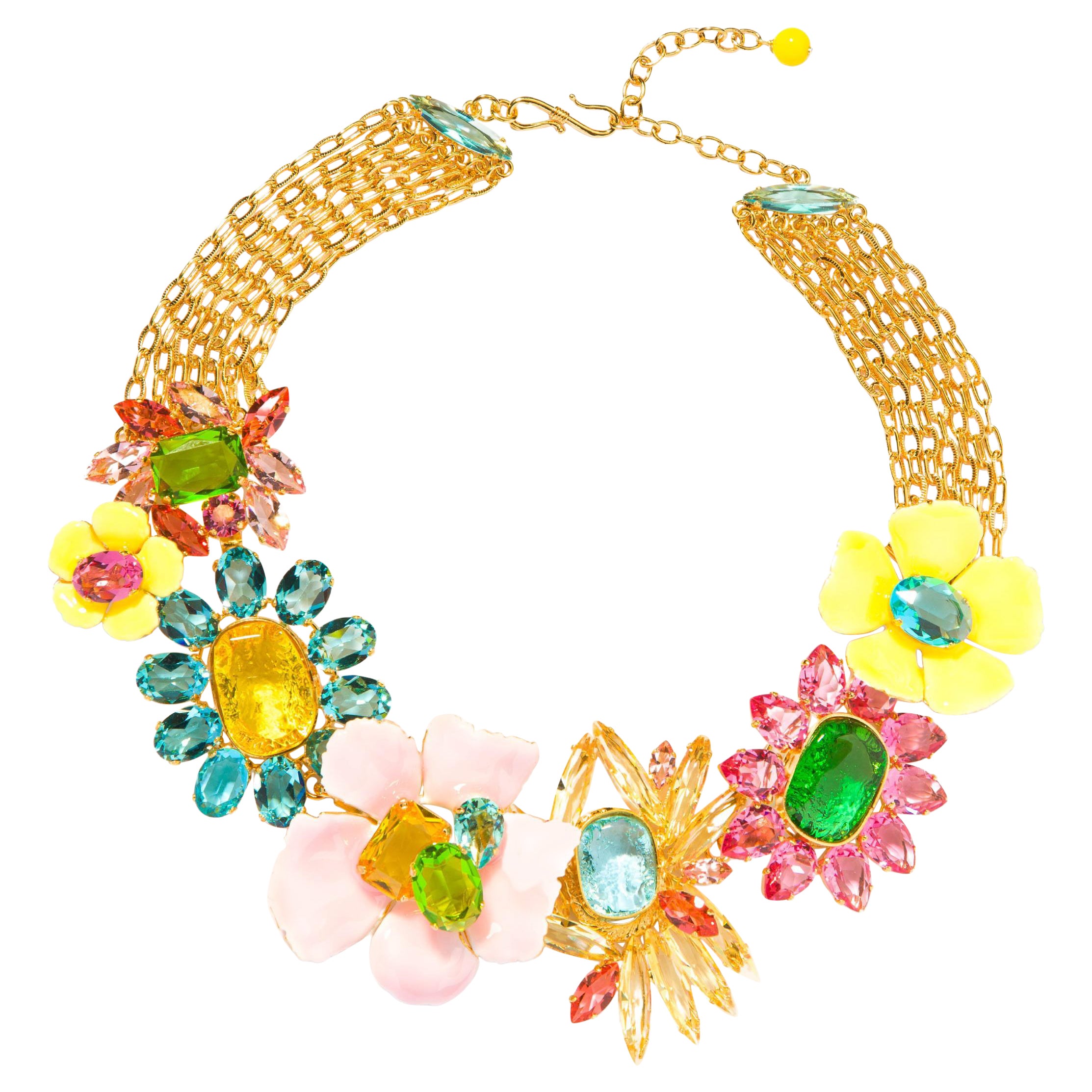 Philippe Ferrandis Chocker à fleurs multiples
