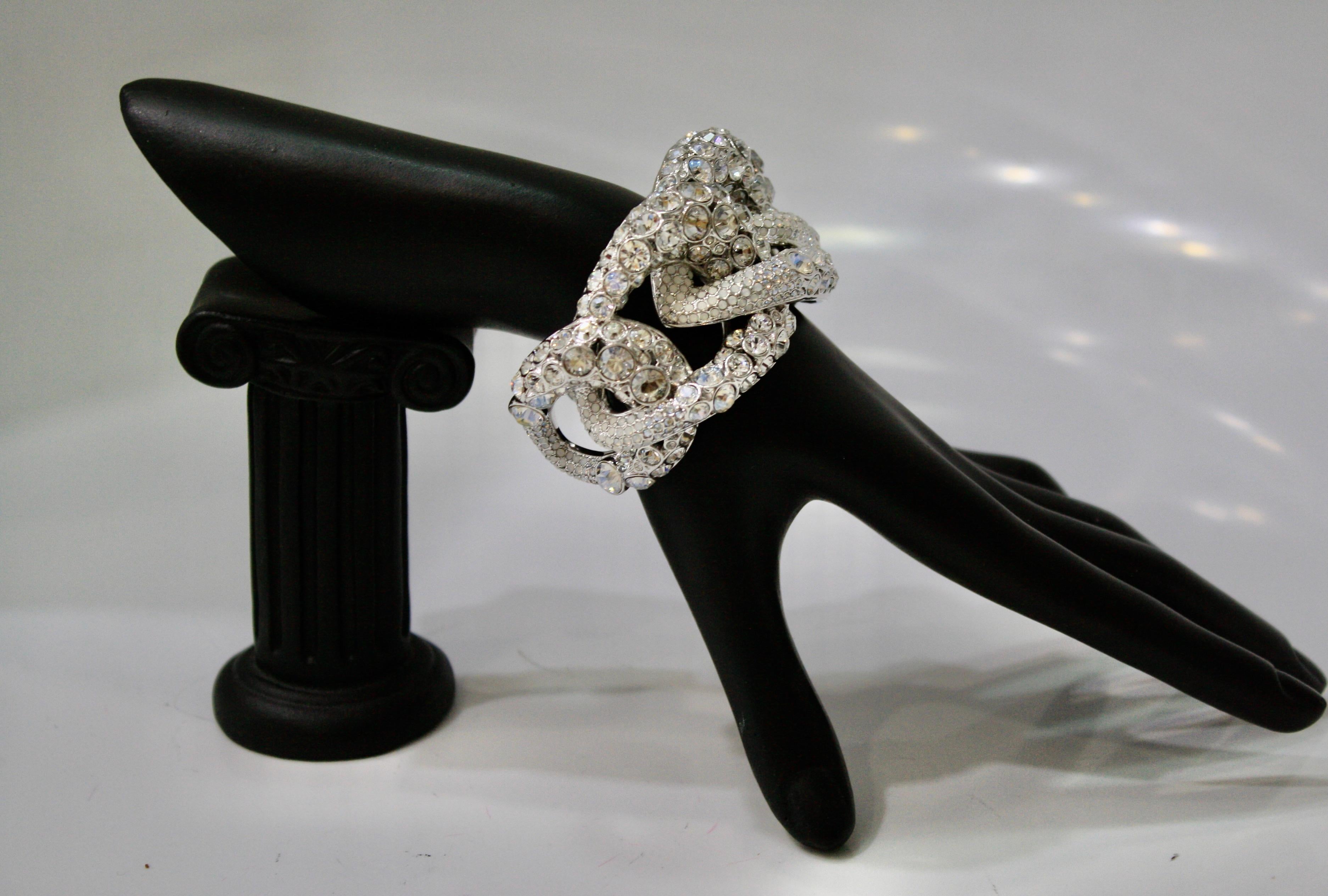swarovski crystal cuff bracelet