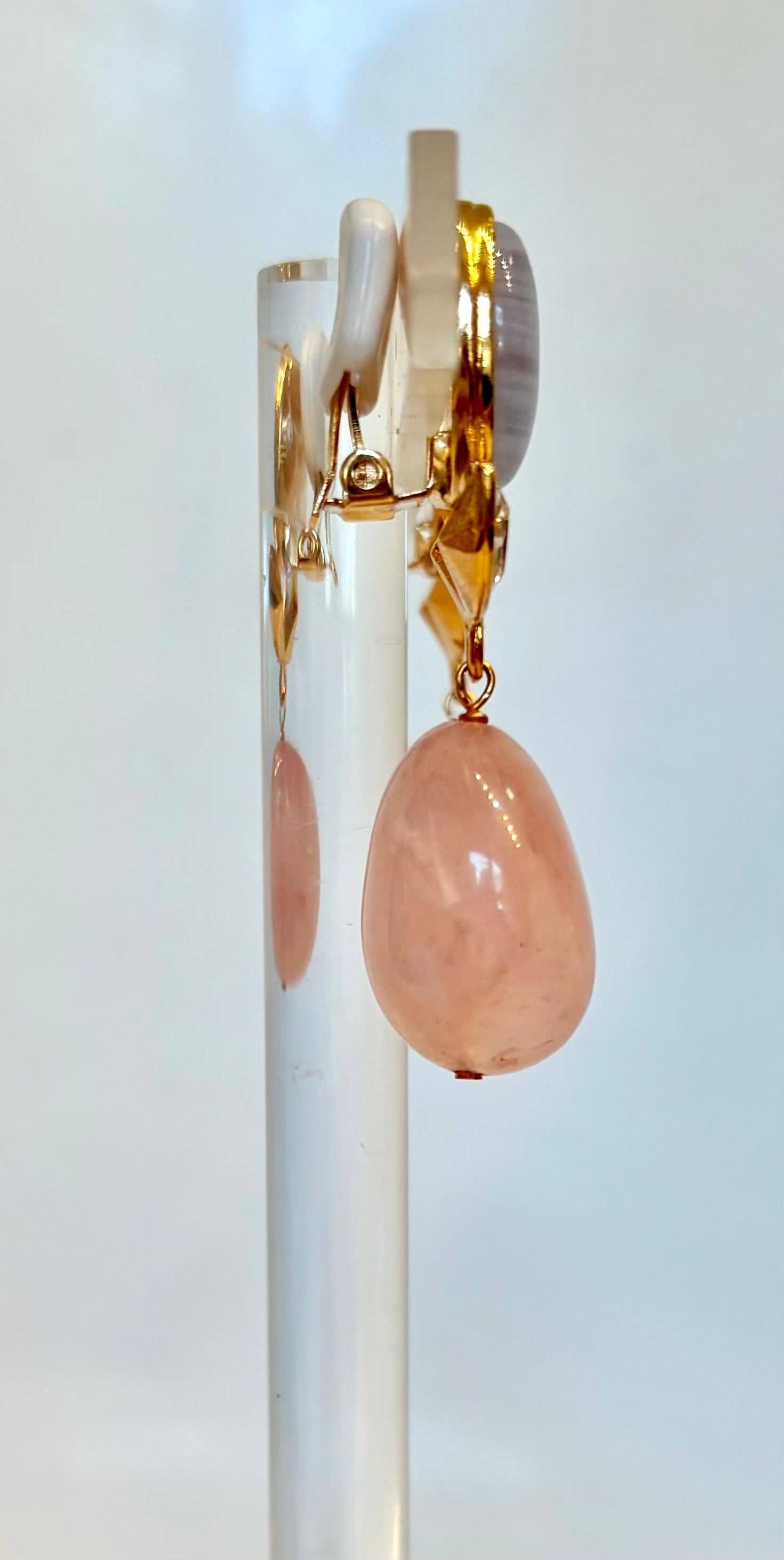 Women's or Men's Philippe Ferrandis Pastel Clip Earrings For Sale
