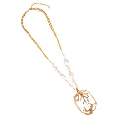 Philippe Ferrandis  Rock Crystal and Gold pendant 