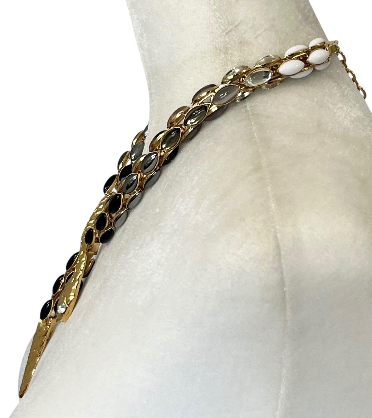 Philippe Ferrandis Statement Snake Necklace In New Condition In Virginia Beach, VA